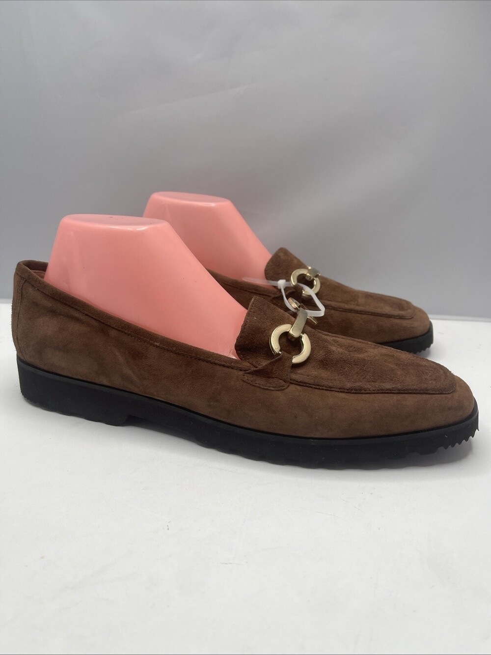 Amalfi Rangoni Loafers Womens Size 11.5 M Suede Walk On Air Brown Slip On Shoes